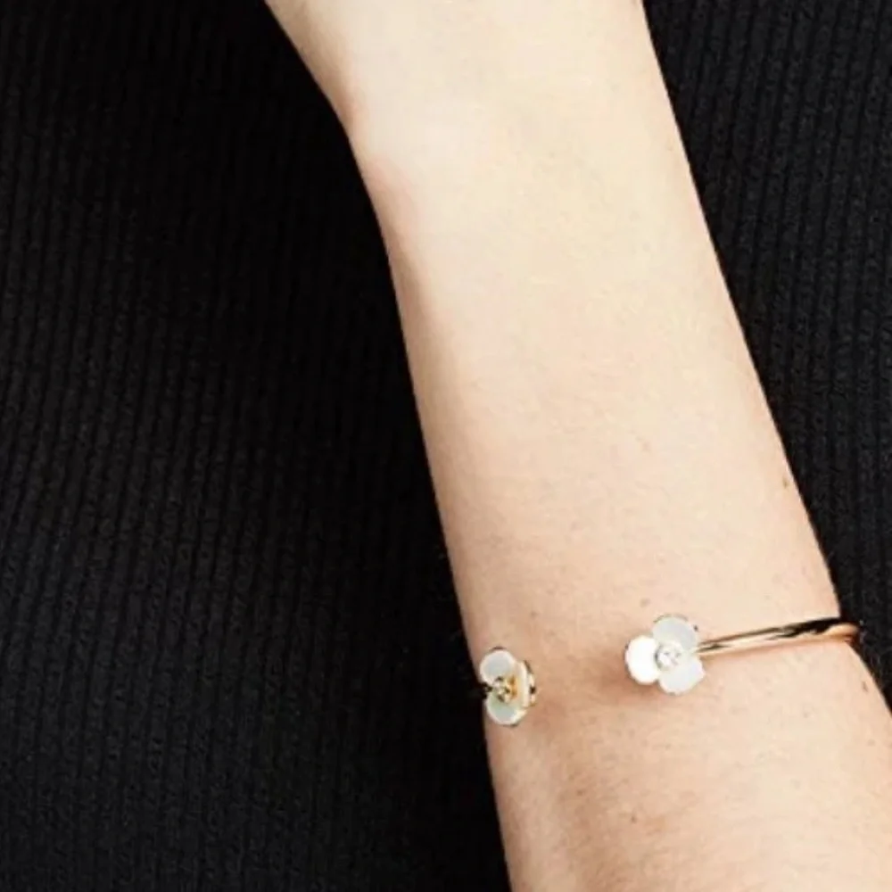 $78 Kate Spade disco pansy cuff bracelet - Picture 6 of 11